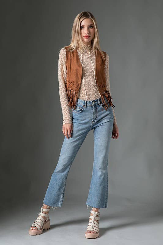 women wearing mesh layering top