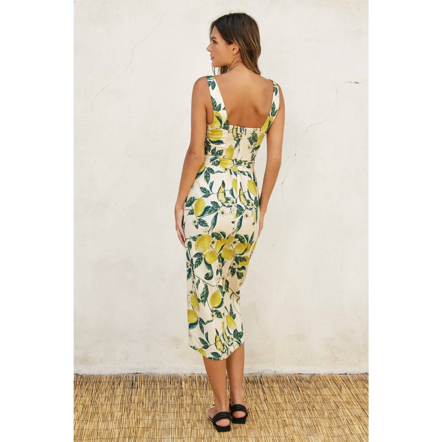 Vintage Lemonade Tulip Hem Wrap Dress