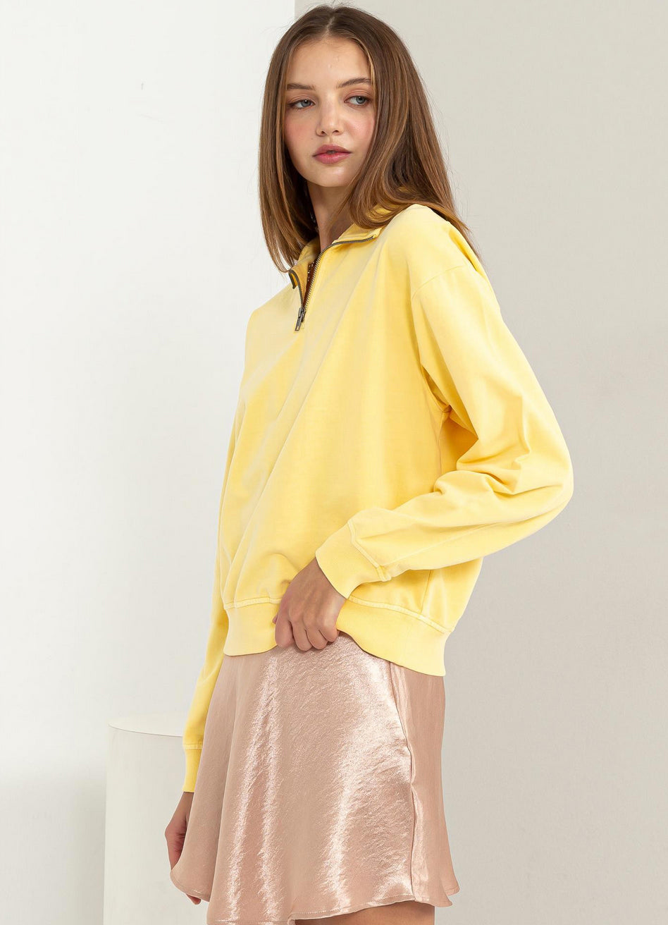Pineapple Half Zip Pullover