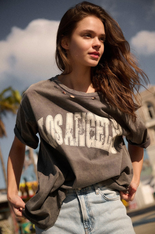 Los Angeles Distressed Tee