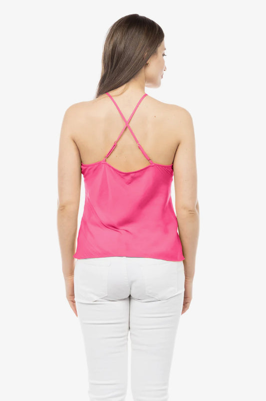 Hot Pink Halter Tank - Jade Creek Boutique