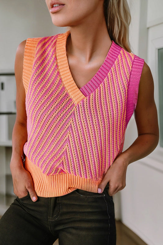 Summer Slush Knit Sleeveless Vest