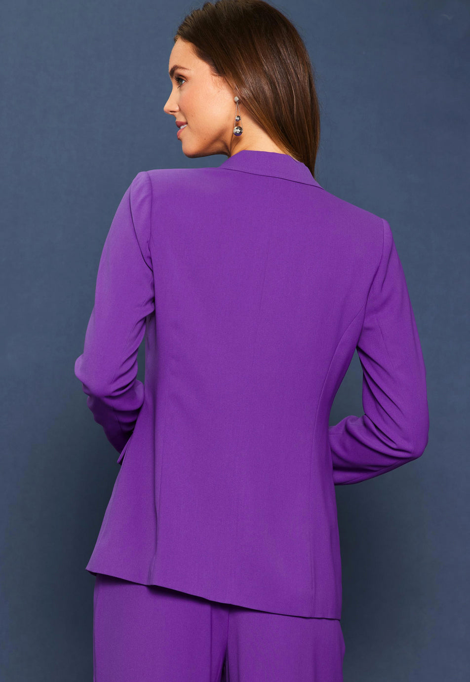 Rich Violet Boyfriend Blazer