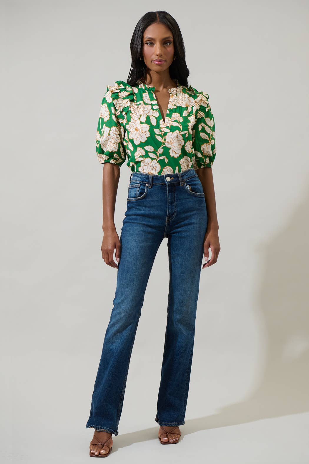 Lucena Floral Paz Poplin Top