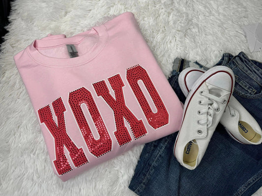 XOXO Pink Spangle Pullover