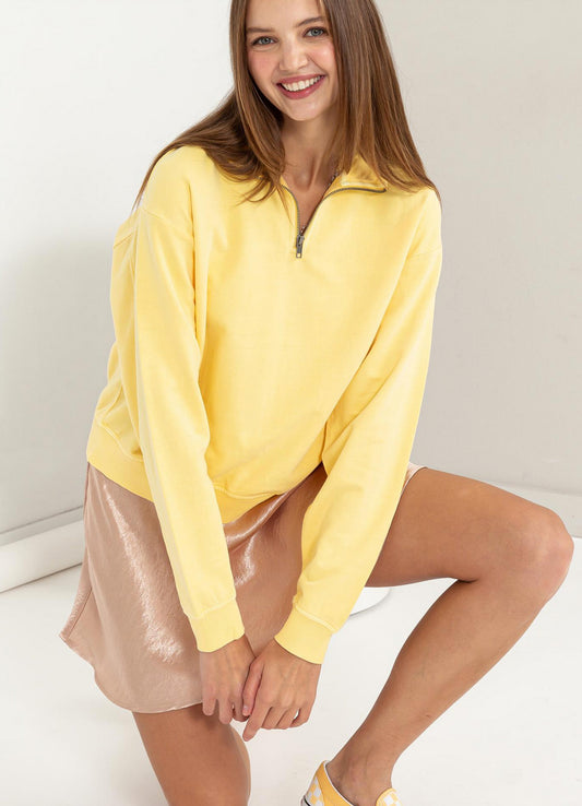 Pineapple Half Zip Pullover