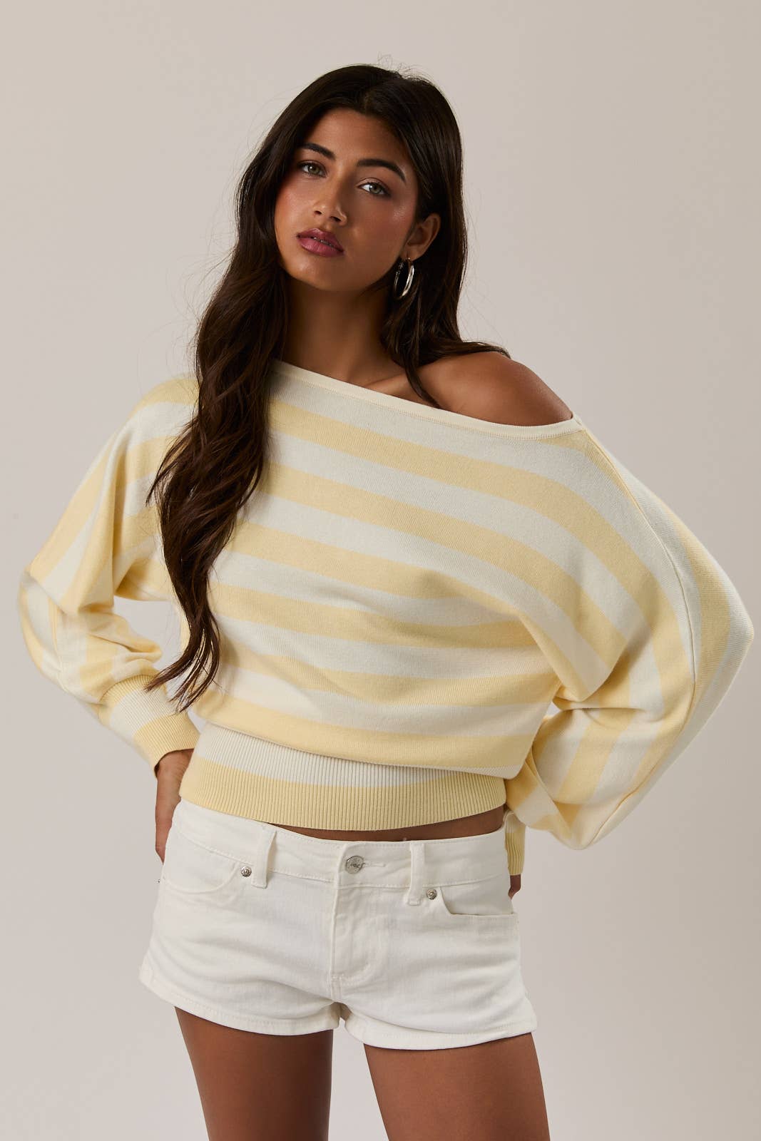 BOAT NECK DOLMAN SLEEVE SWEATER TOP - Jade Creek Boutique