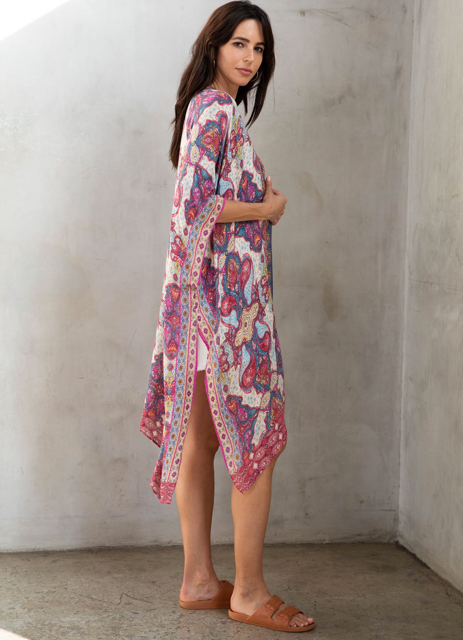 Paisley Print Kimono - Jade Creek Boutique