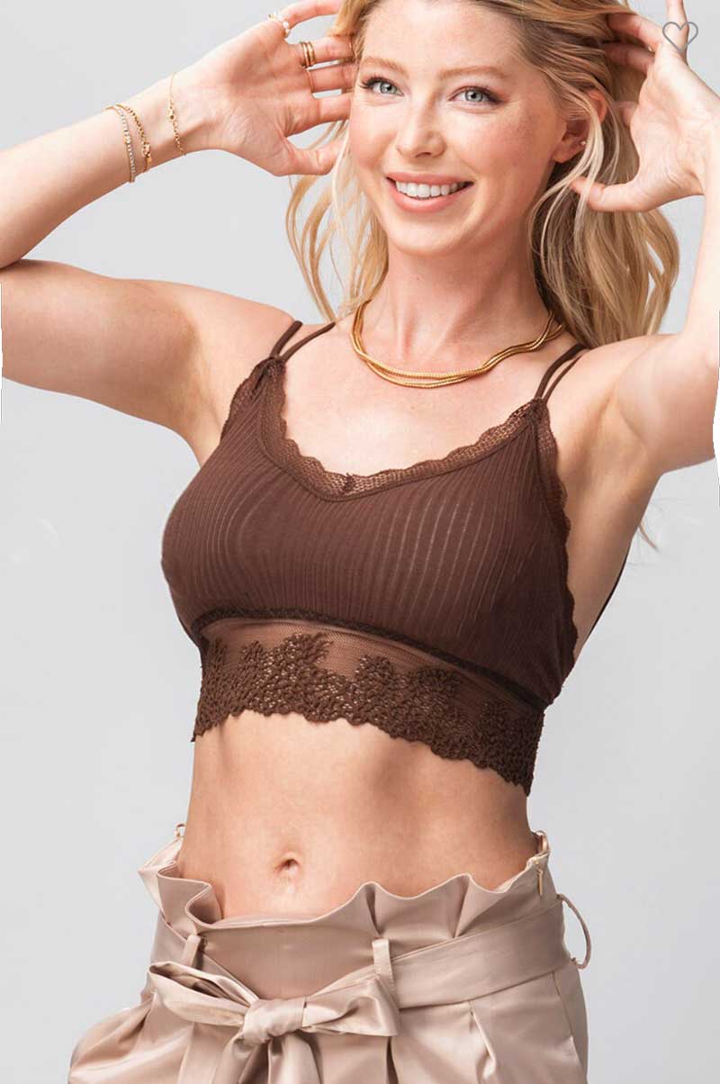 Earthen Lace Back Bralette - Jade Creek Boutique