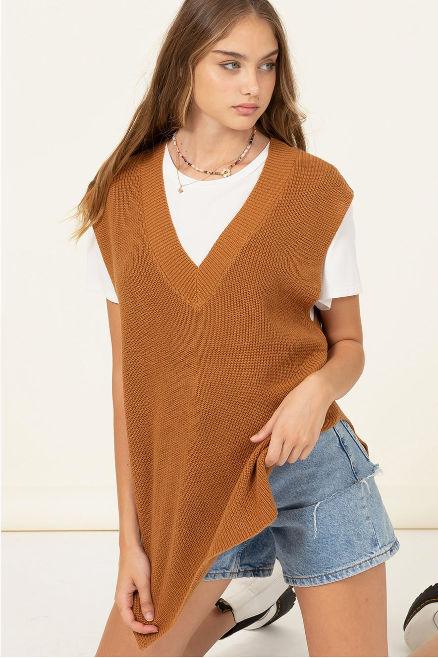 RESTOCKED!!! V Neck Sweater Vest, Two Colors - Jade Creek Boutique