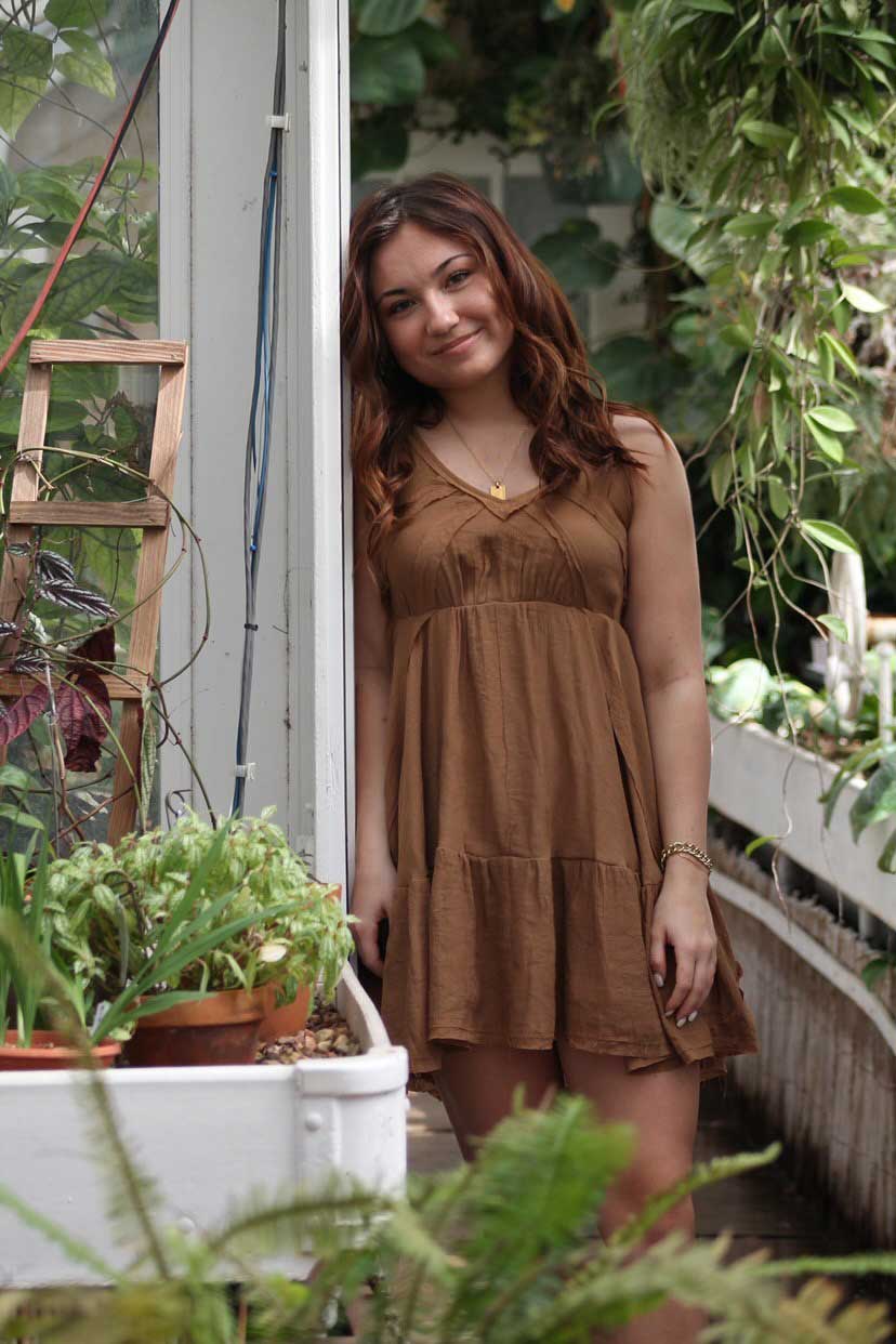 Bohemian Brown Babydoll Dress Large Bohemian Brown Babydoll Dress Large