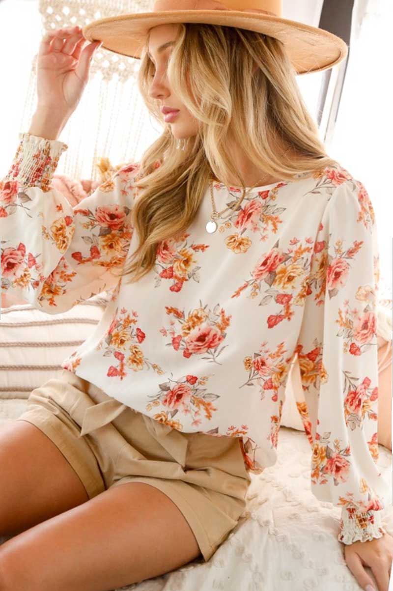 Vine and Roses Top - Jade Creek Boutique