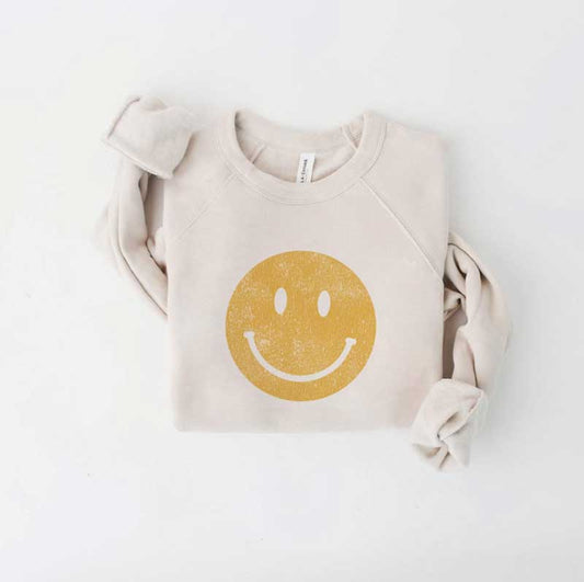 HAPPY SMILEY FACE Sweatshirt - Jade Creek Boutique