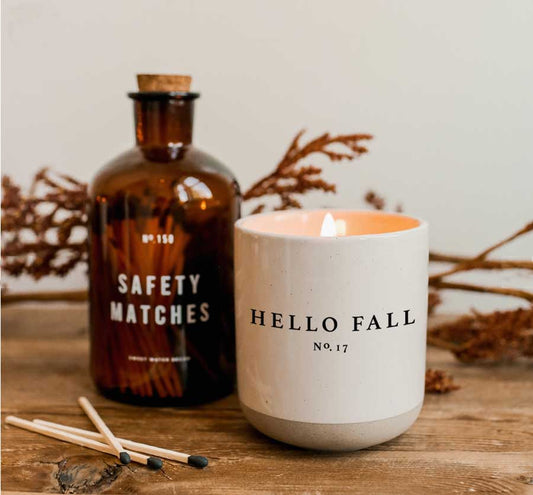BACK IN STOCK! HELLO FALL Non Toxic Premium Fragrance Candle - Jade Creek Boutique