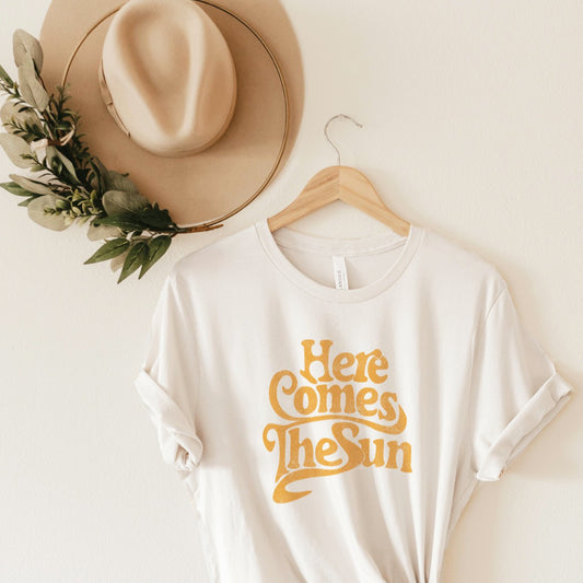 HERE COMES THE SUN Tee, Two Colors - Jade Creek Boutique