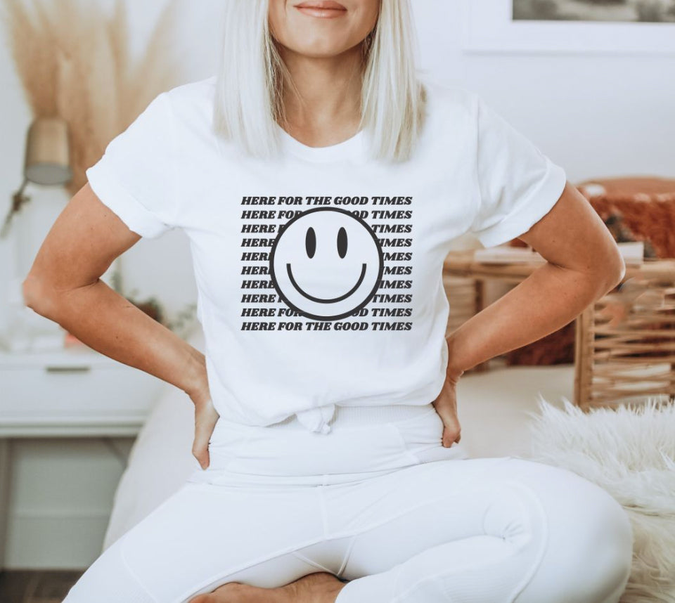 HERE FOR THE GOOD TIMES Tee - Jade Creek Boutique