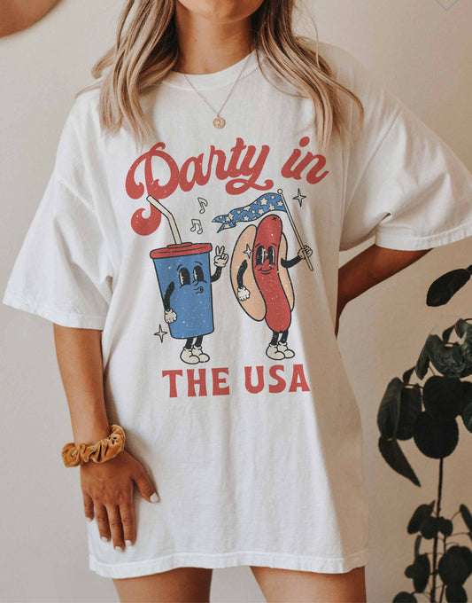 PARTY IN THE USA Tee - Jade Creek Boutique