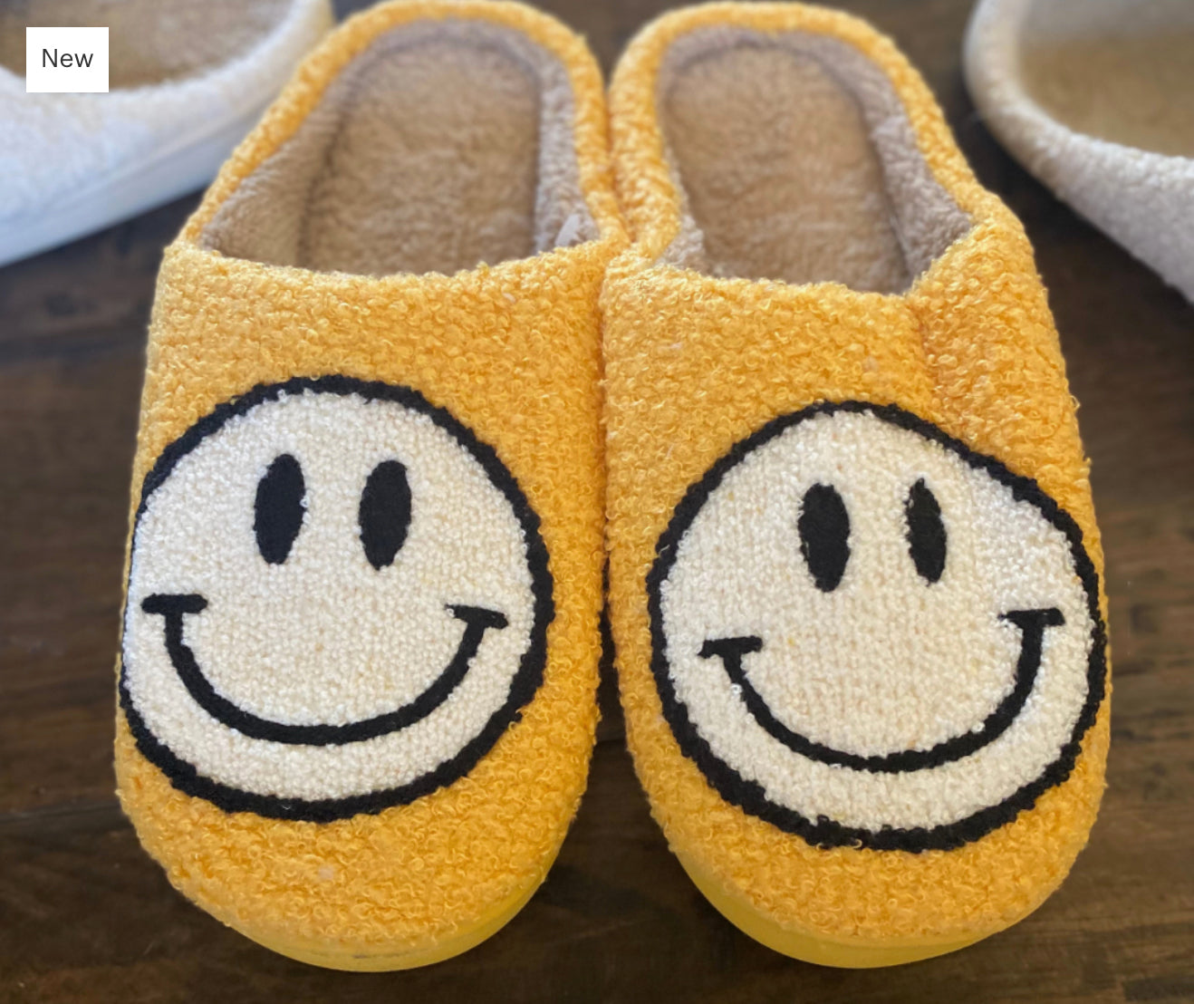 SMILEY FACE Slippers, Multiple colors - Jade Creek Boutique