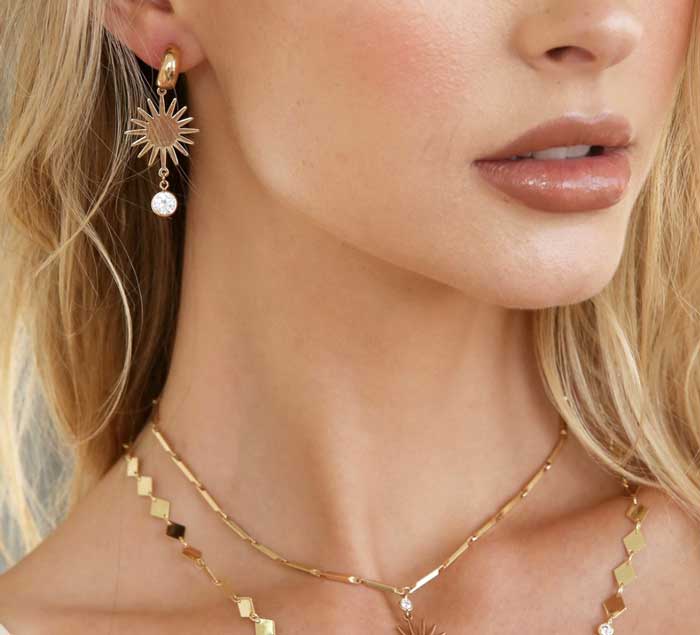 Mini Starburst and Crystal Earrings - Jade Creek Boutique