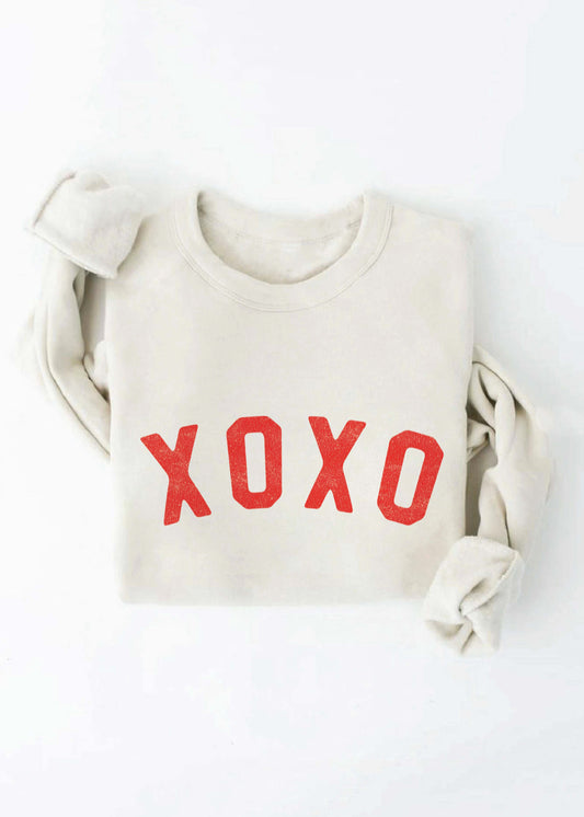 XOXO Cloud Sweatshirt, Two Colors - Jade Creek Boutique